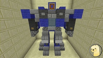 Minecraft - How To Build Transformers 2 Jolt Robot Mode!