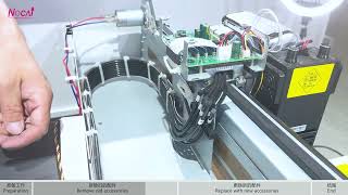 How to replace the ink tube of Nocai a3 uv flatbed printer NC-UVA3MAX?