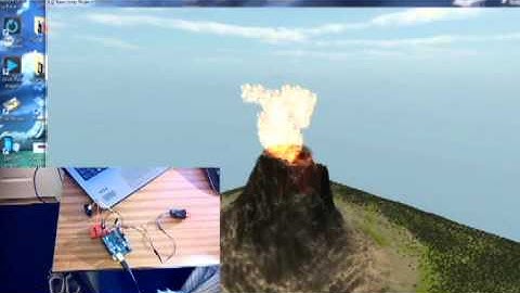 Unity Volcano controlled by Arduino