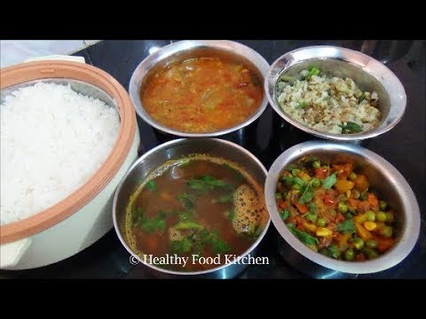 Lunch Menu Recipe - Indian Special Lunch Menu Recipe - Simple Lunch Menu/South Indian Lunch Menu