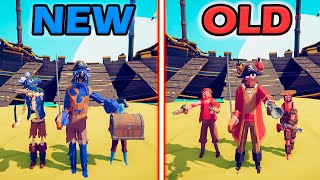 NEW PIRATE TEAM vs OLD PIRATE TEAM  Totally Accurate Battle Simulator | TABS