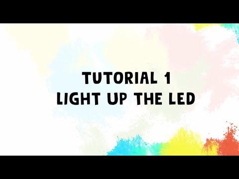 Explore TUAH Mini Robot tutorial #1: How to light up LED using TinkerCode