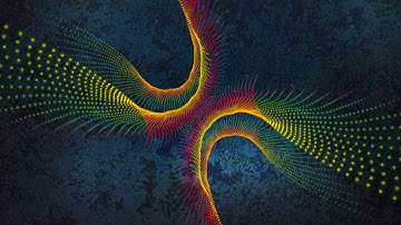 Aquatic - Colourful Abstract Psychedelic Fractal Form with Audio Reaction. 4K. UHD