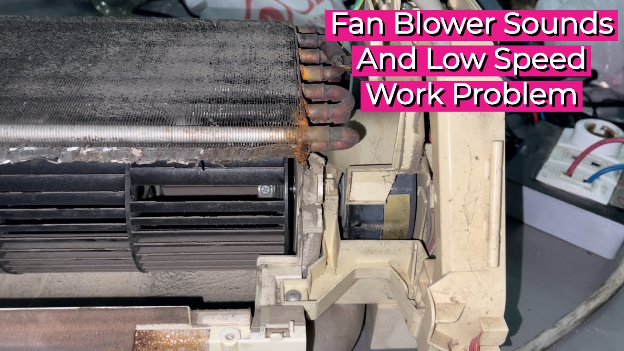 Mitsubishi AC indoor Fan motor slow speed work and sound problem solve