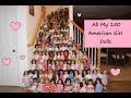 All my 150 american girl dolls