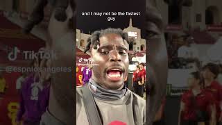 The Cheetah, aka Dolphins WR Tyreek Hill, showing mad love for #USC’s Zach Branch #fighton #shorts