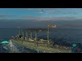 World of Warships, Крейсер Charleston, Утопил 4 корабля, Получил медаль мастер ближнего боя