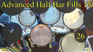 Advanced Half Bar 8th Note Fills 13 Pattern 26