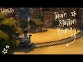 a cowboy's train station home🐴🌾🚂the sims 4: speed build with commentary