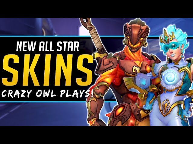 Overwatch NEW SKINS GENJI & TRACER - OWL CRAZY Plays and