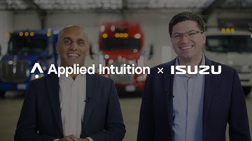 Applied Intuition and Isuzu Motors Ltd. announce strategic partnership on autonomous trucking