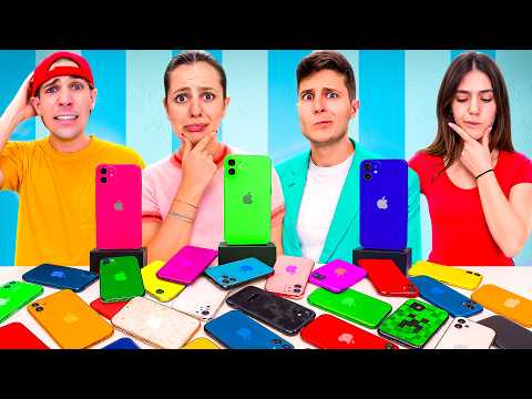 NINNA AND MATTI SWAP PHONES AND ORGANIZE 4 IPHONE CHALLENGES