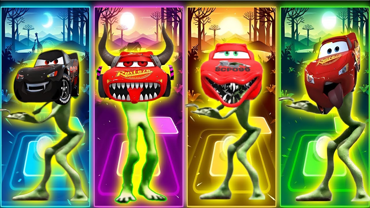 Team Mcqueen EATER in the form of alien Dance in Tiles Hop EDM Rush 🎶2024