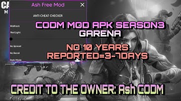 CALL OF DUTY MOBILE MOD APK 1.6.38 | NEW UPDATE | NO ROOT | NO 10 YEARS | MOD MENU | GARENA | ASH