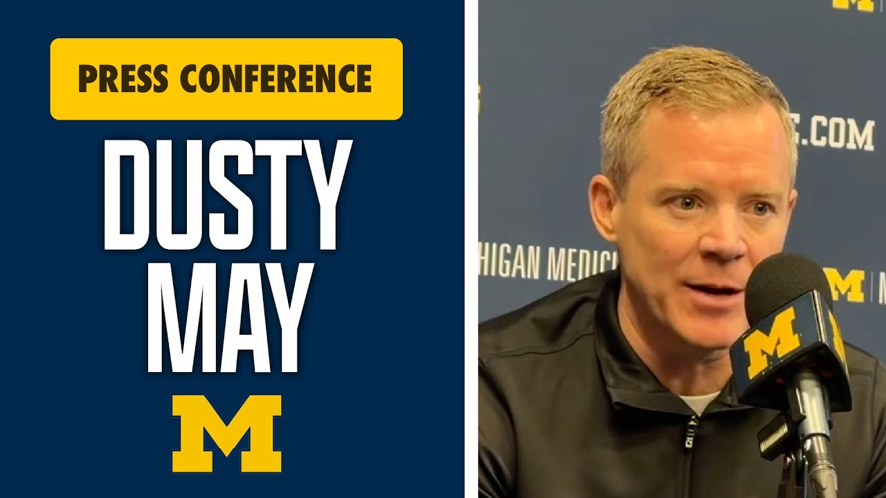 Пресс-конференция Дасти Мэя: Грязные приемы MSU, крупная победа баскетбольной команды Мичигана, п...