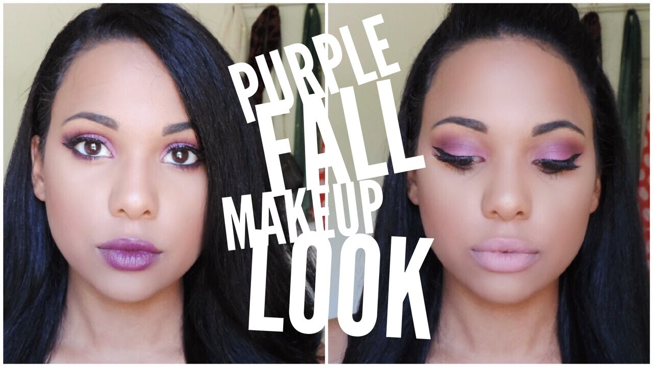 Purple Fall Makeup w 2 Lip Options | Jaclyn Hill Favorites Palette | Ashley Bond Beauty