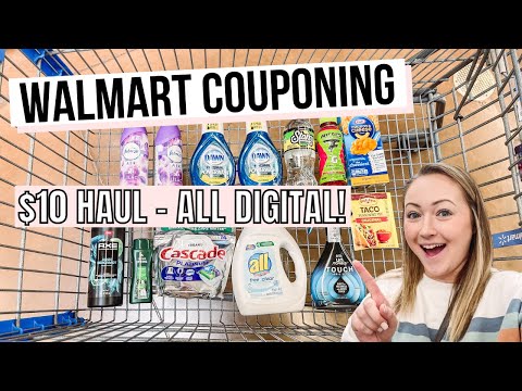 $10 All Digital Walmart Couponing Haul!