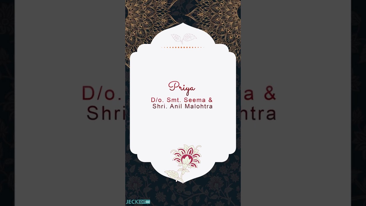 Premium wedding event invitation card - Printovera 