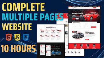 How To Make Car Selling Website using HTML CSS & JavaScript - 10 HOURS Complete Projects