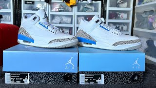 Air Jordan 3 UNC review and comparison AUTHENTIC vs. REP