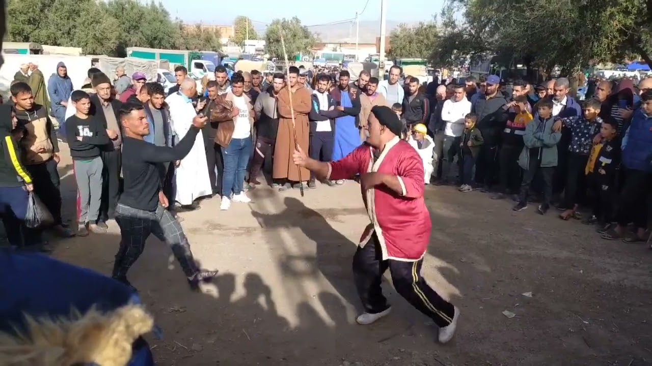 العصا التقليدية مع الشيخ الحبيب الشلفي Algérien Traditionnelle Combat Stick Ain Defla