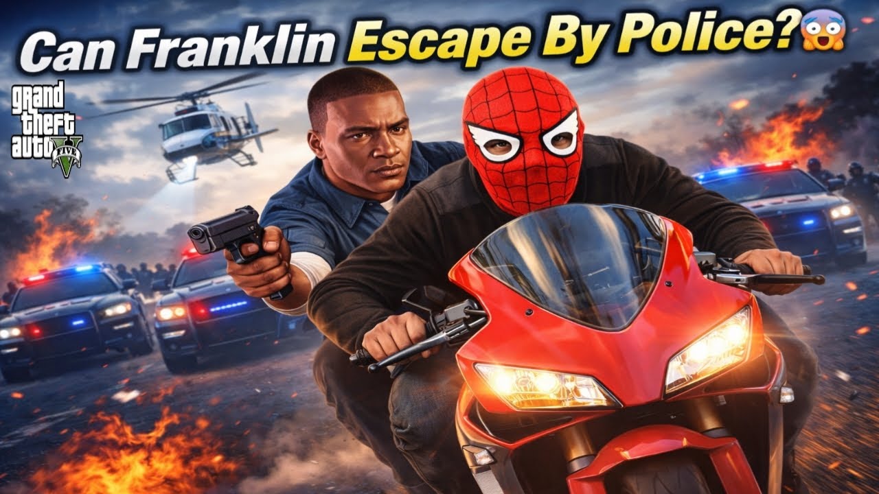 Can Franklin Escape From Police?😱 | GTA 5 Intense Chase Gameplay #8