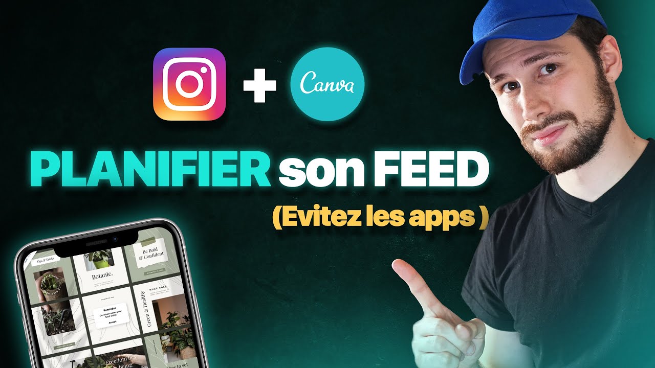 COMMENT PLANIFIER son FEED INSTAGRAM avec CANVA (gratuit) | Ma Méthode pour créer un beau Feed