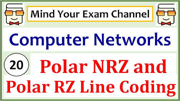 Polar Line Coding | Non-Return-to-Zero (NRZ) & Return-to-Zero (RZ) | Computer Networks | Lecture 20