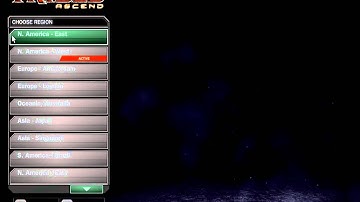 Tribes Ascend: Interactive Menu: Region