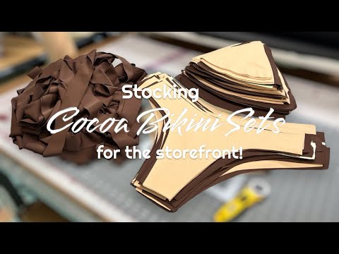 Stock bikinis with me! 🎥 Sew along | FJ SWIM BIKINIS