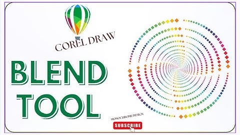 Corel Draw blend tool|Corel Draw for beginners 2025| #shorts #coreldraw #blendtool #gradienteffect