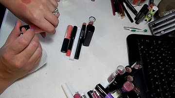 Fall Lipstick Declutter, Red, Orange, Nudes