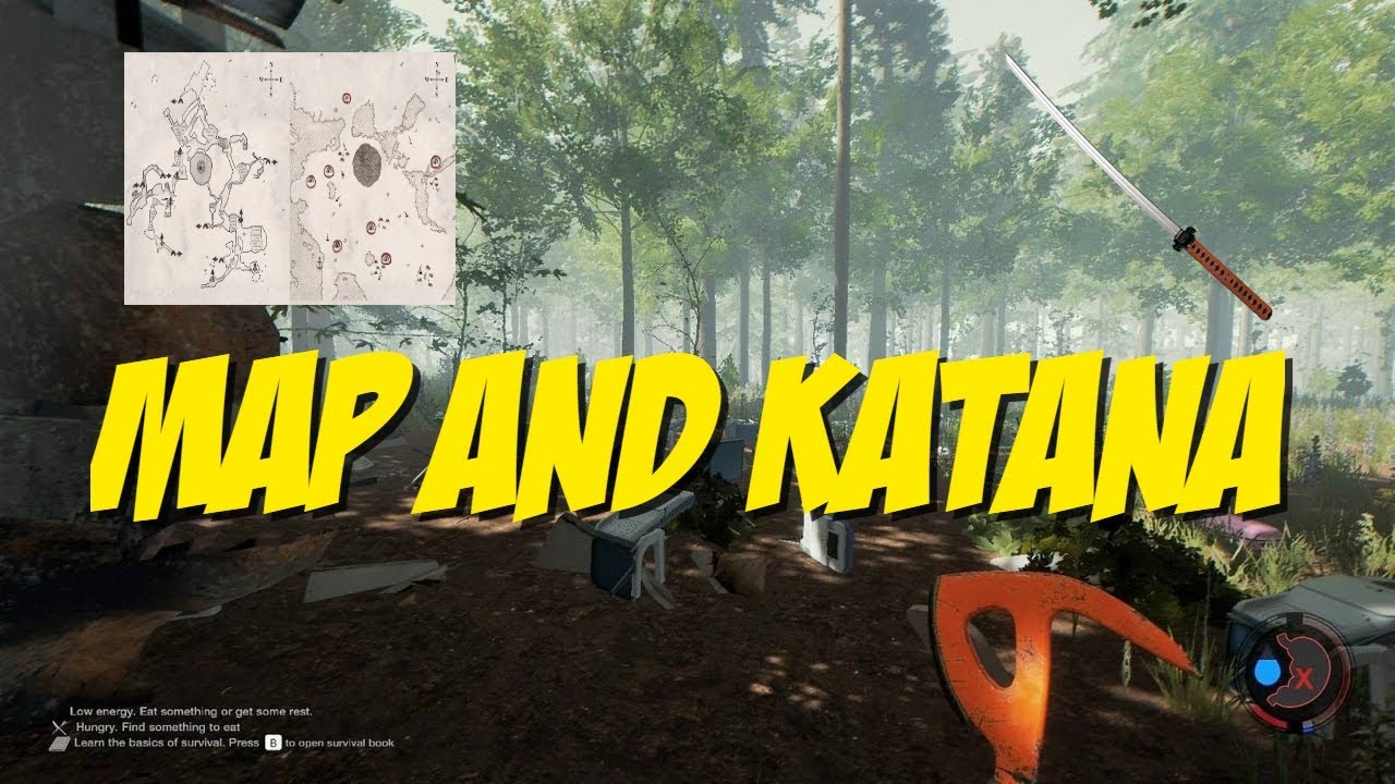 The Forest S2e2 Map And The Katana Youtube