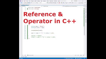 Reference (&) Operator in C++ - Alias Variable in C++