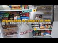 Organizando as compras do mês/ limpeza e organização da geladeira
