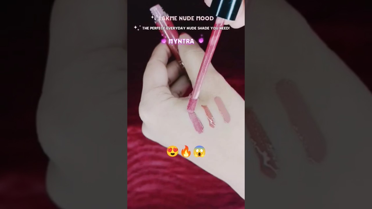 The perfect everyday nude lipstick shade you need!🤎🍂#lakme #lipstick #myntra #beauty #shorts #review
