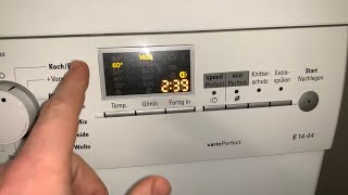 Programmübersicht Siemens E14 VarioPerfect WM14E443 Waschmaschine  Hauswirtschaft Anleitung - YouTube