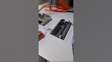 Modbus RS485 Display working with Outseal Mega PLC #jrelectrokits #outsealplc #ModbusDisplay