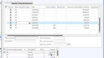 Dynamics AX 2012 - Bank Reconciliation