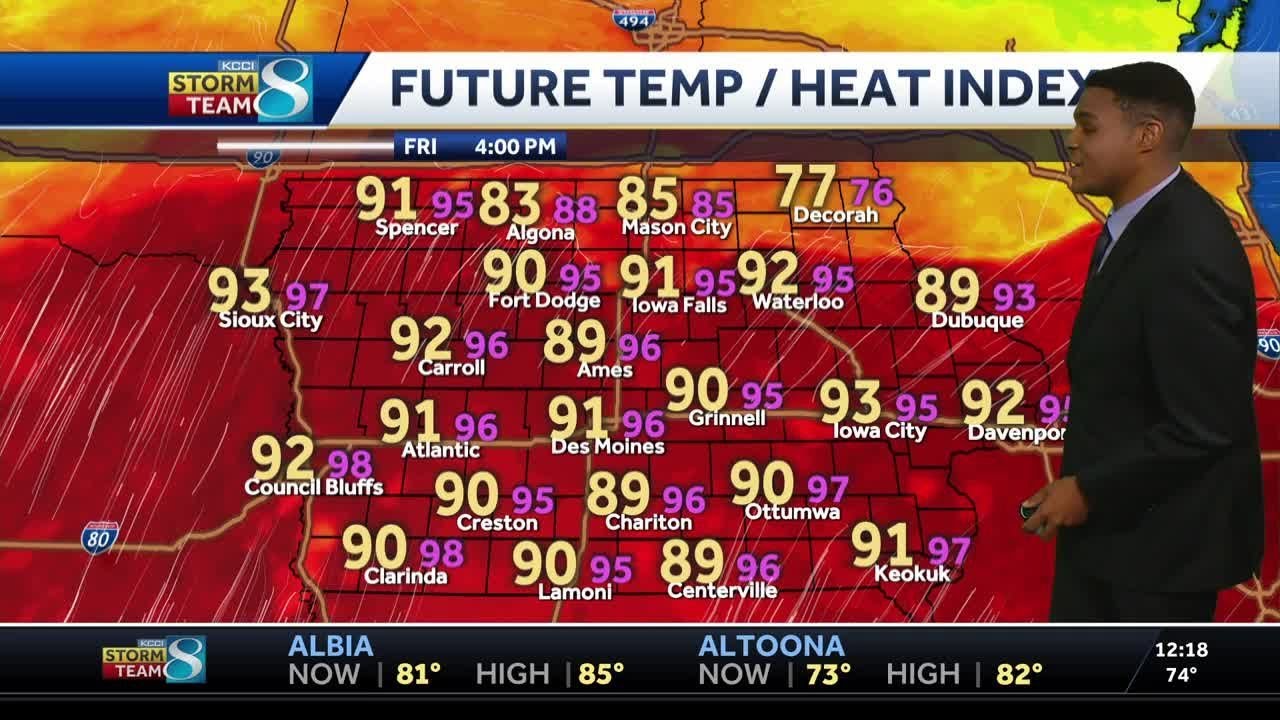 Iowa weather: The heat and humidity bounce back as rain chances linger ...