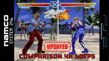 TEKKEN 4 (Arcade Namco System 246 vs PlayStation 2) Comparison 4K 60FPS