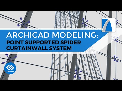 Modeling a Spider Curtainwall System in ARCHICAD