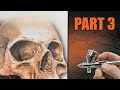Airbrushing a Realistic Skull | Bone Textures | Part 3