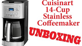 Costco Cuisinart PerfecTemp 14 cup Programmable Coffee Maker UNBOXING