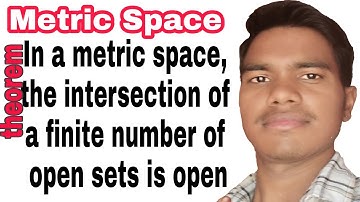 Metric space -the intersection of a finite number of open sets is open