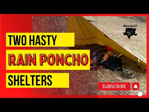 Two Hasty Rain Poncho Shelters