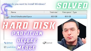 How to Create and Delete Hard Disk Drive Partition While Installing Windows 7/8/10 | Merge Partition