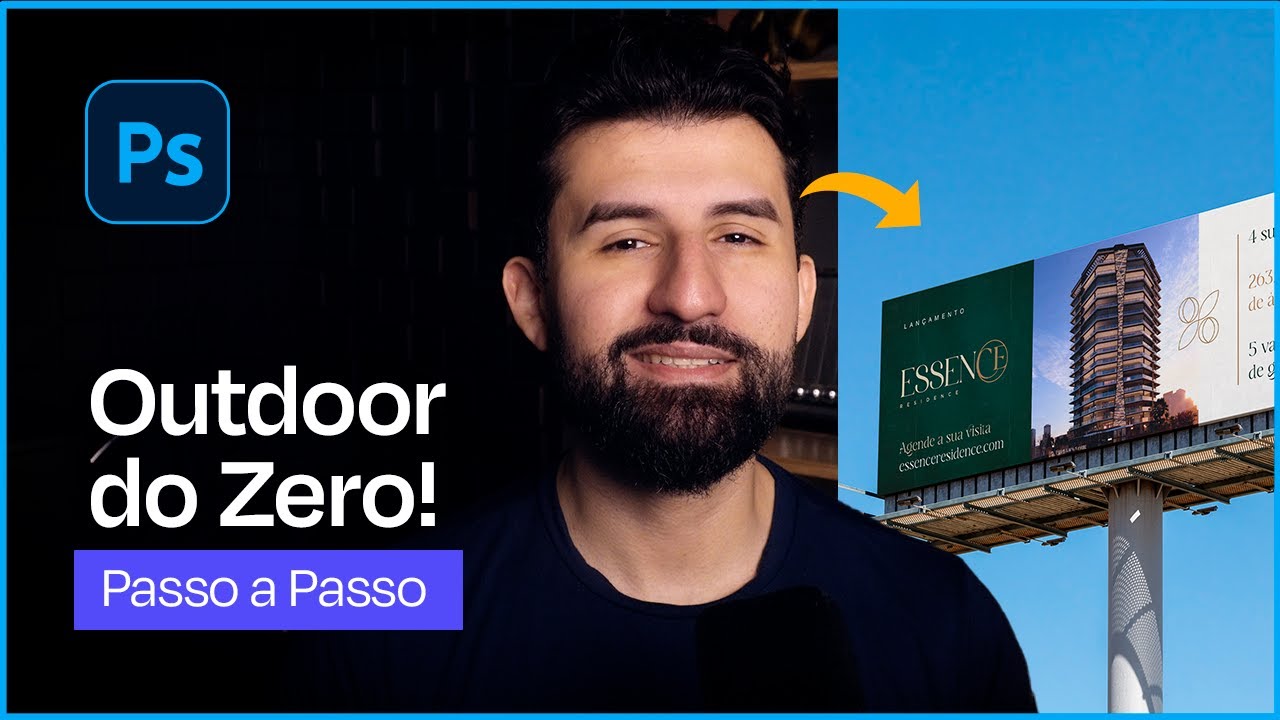 Como Criar um Outdoor no Photoshop (Tutorial Completo + Fechamento para Impressão)