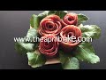 Roll up a bouquet of salami roses for Valentine's Day