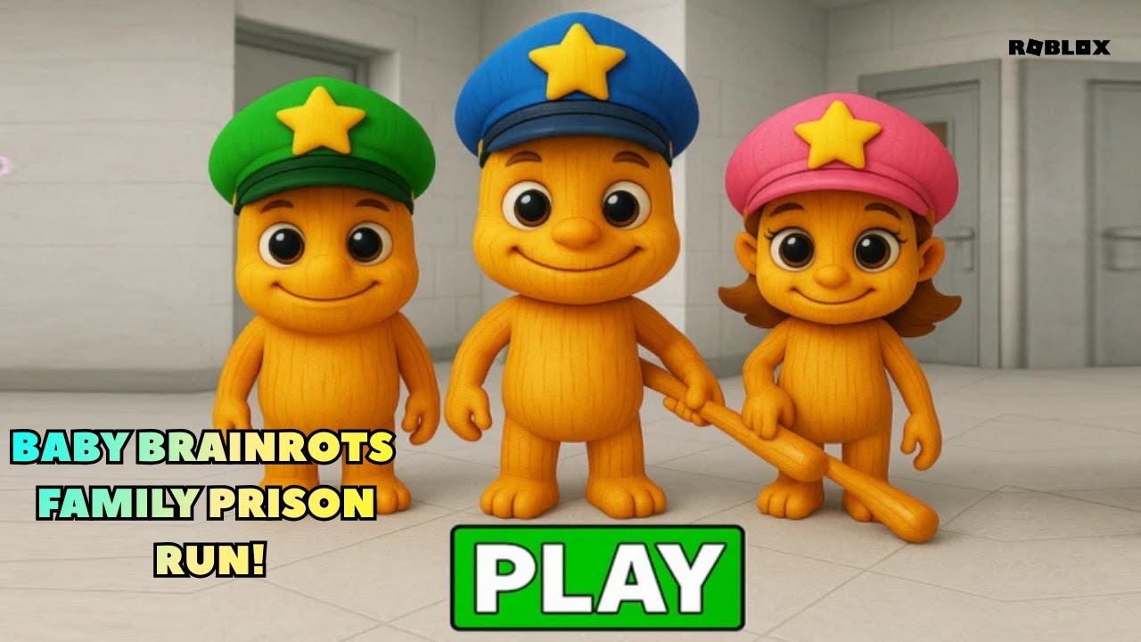 👶BABY BRAINROTS FAMILY PRISON RUN ESCAPE! (Obby)FULL GAMEPLAY 